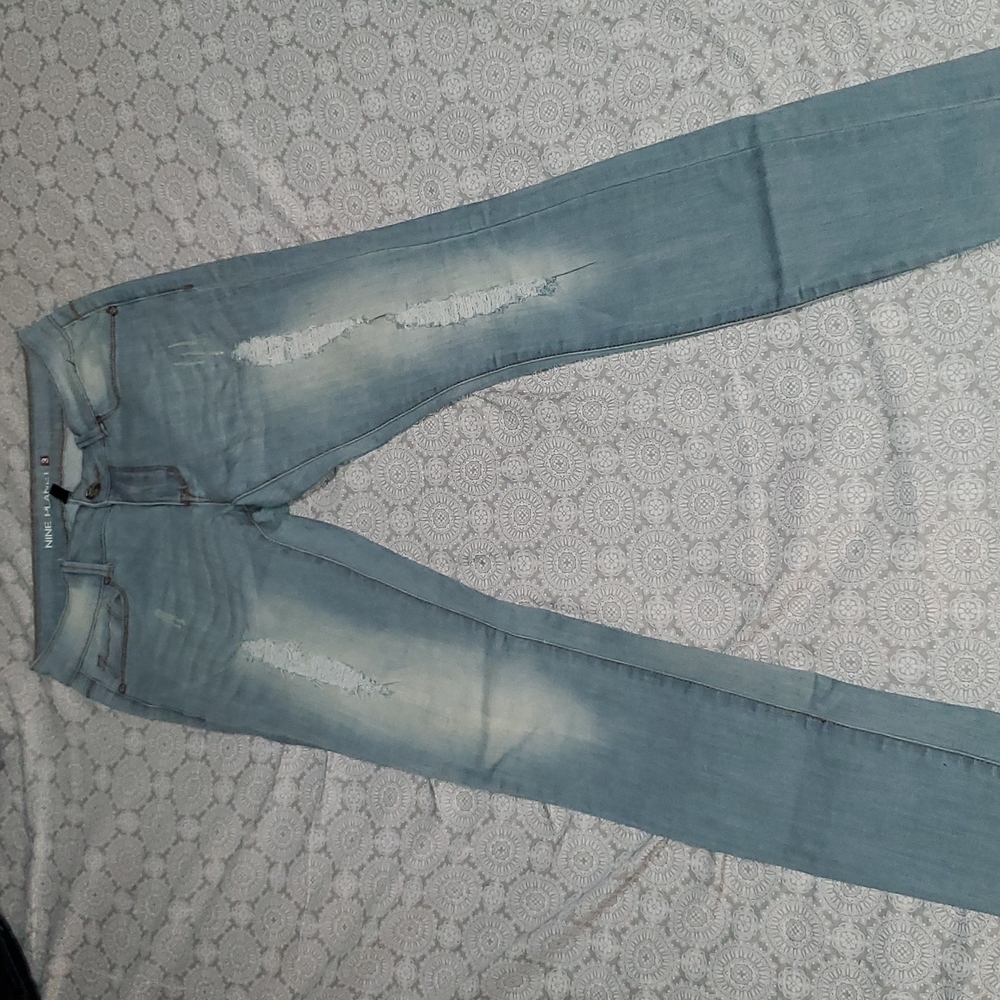 Size 3, Light blue distressed jeans